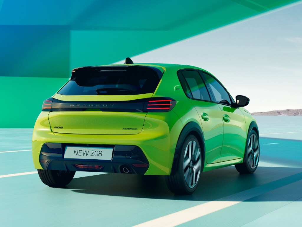 New Peugeot 208 Hybrid rear view